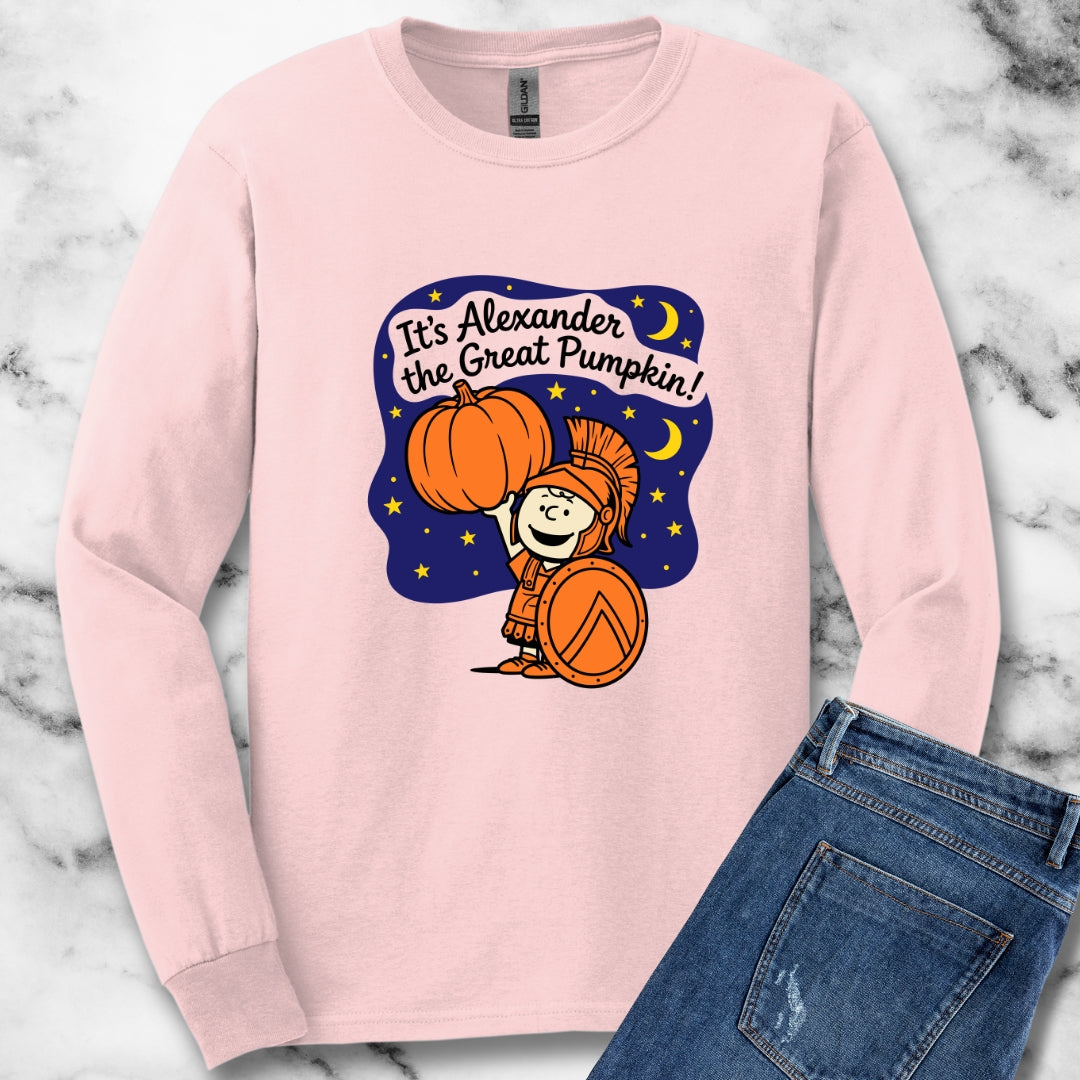 It's Alexander the Great Pumpkin! Unisex Long Sleeve Tee
