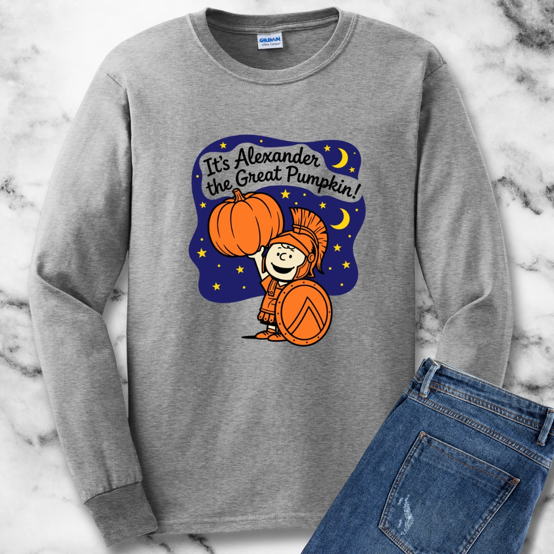 It's Alexander the Great Pumpkin! Unisex Long Sleeve Tee