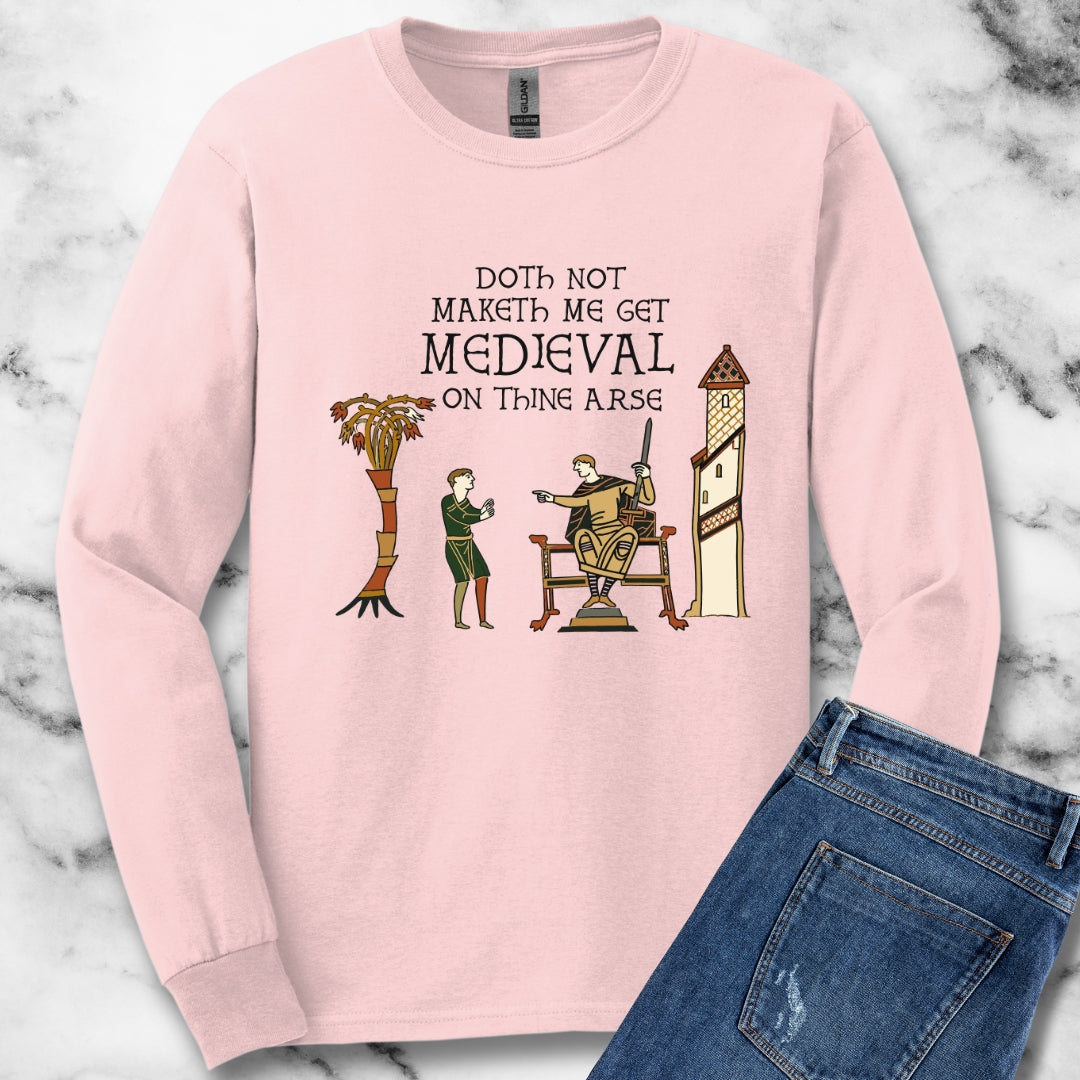 Get Medieval Bayeux Tapestry Meme Unisex Long Sleeve Tee