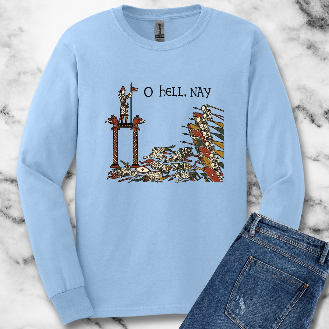 Hell Nay Bayeux Tapestry Meme Light Unisex Long Sleeve Tee
