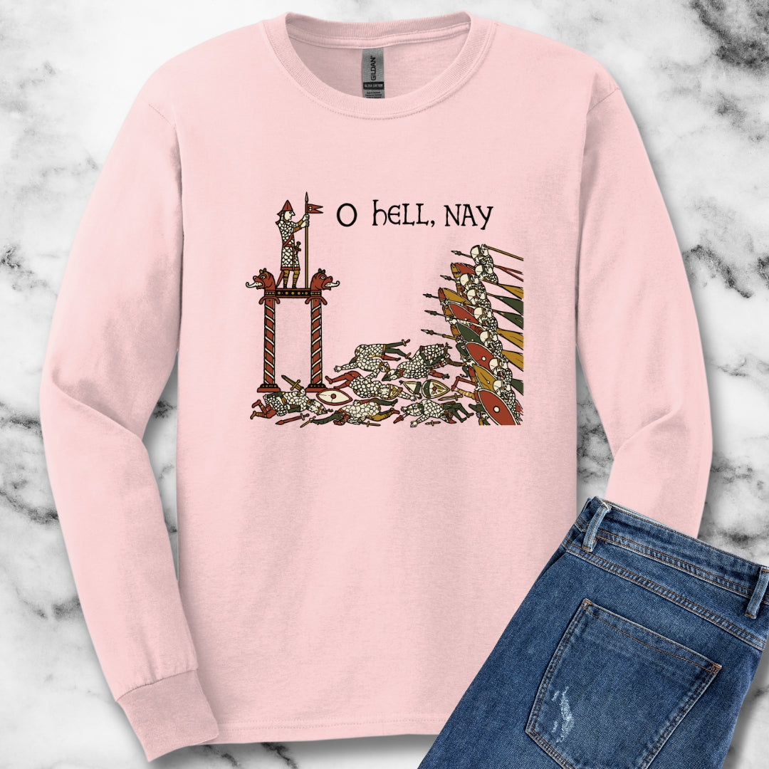 Hell Nay Bayeux Tapestry Meme Light Unisex Long Sleeve Tee