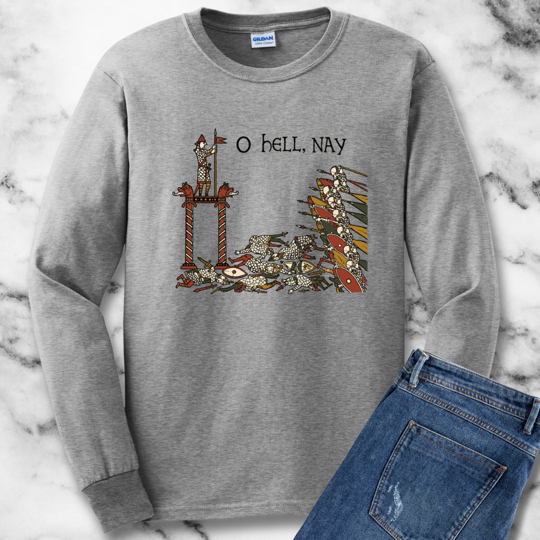 Hell Nay Bayeux Tapestry Meme Light Unisex Long Sleeve Tee