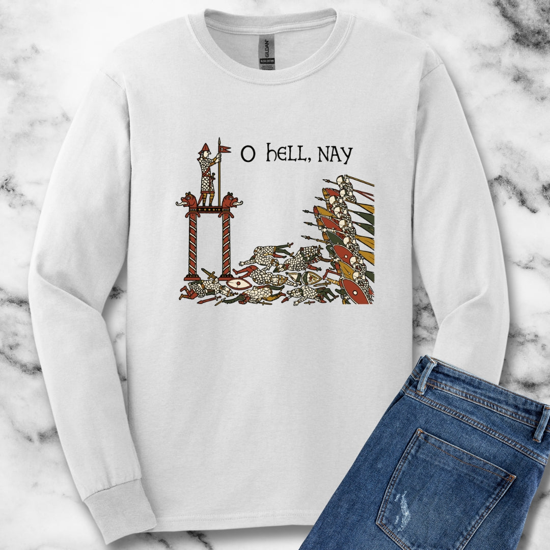 Hell Nay Bayeux Tapestry Meme Light Unisex Long Sleeve Tee