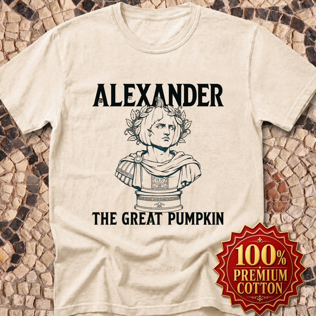 Alexander the Great Pumpkin! Statue Premium Tee
