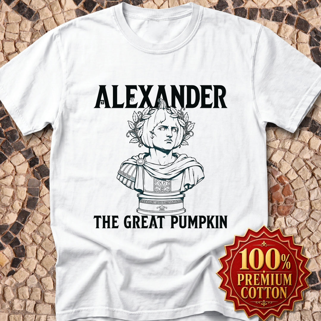 Alexander the Great Pumpkin! Statue Premium Tee