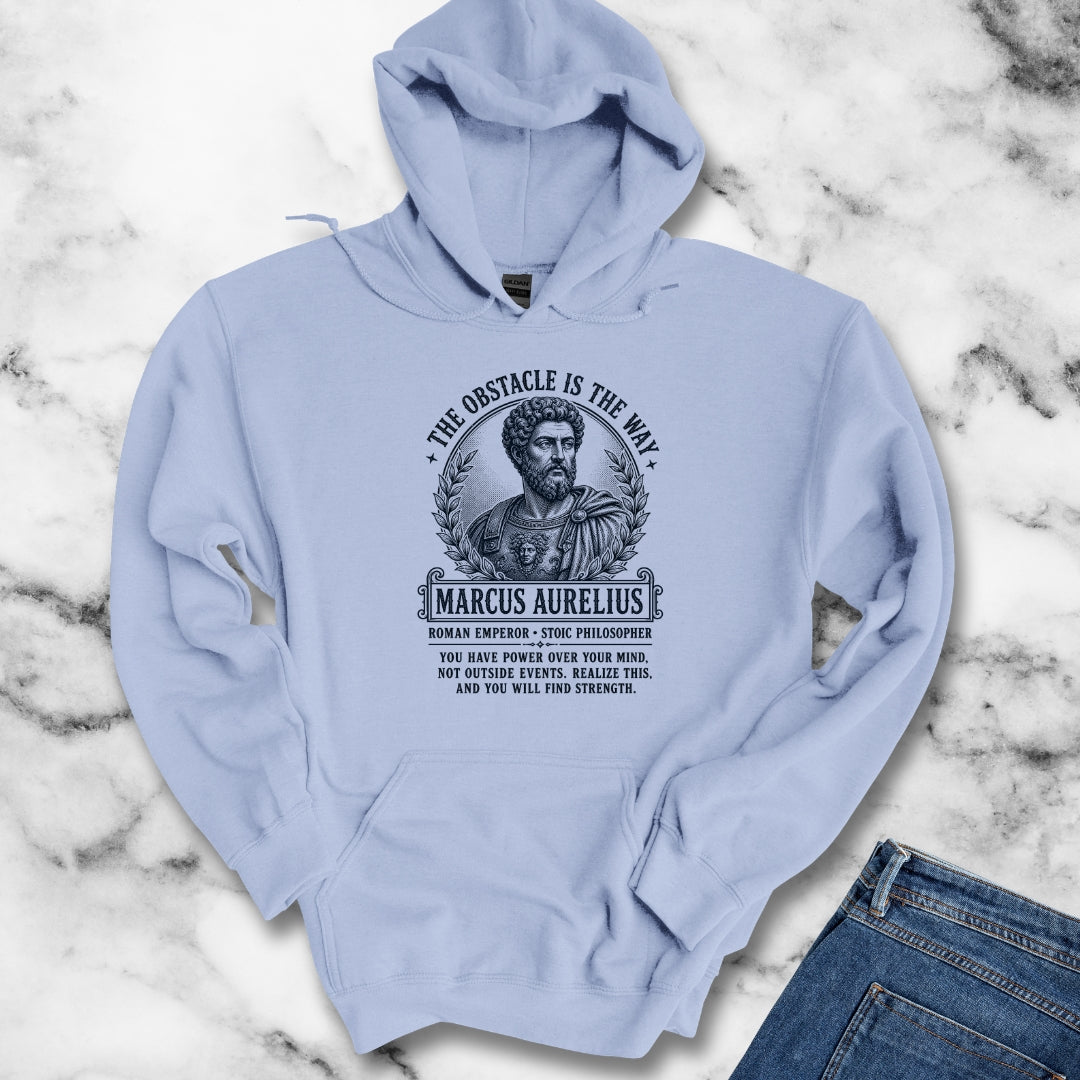 Aurelius Obstacle is the Way Light Hoodie