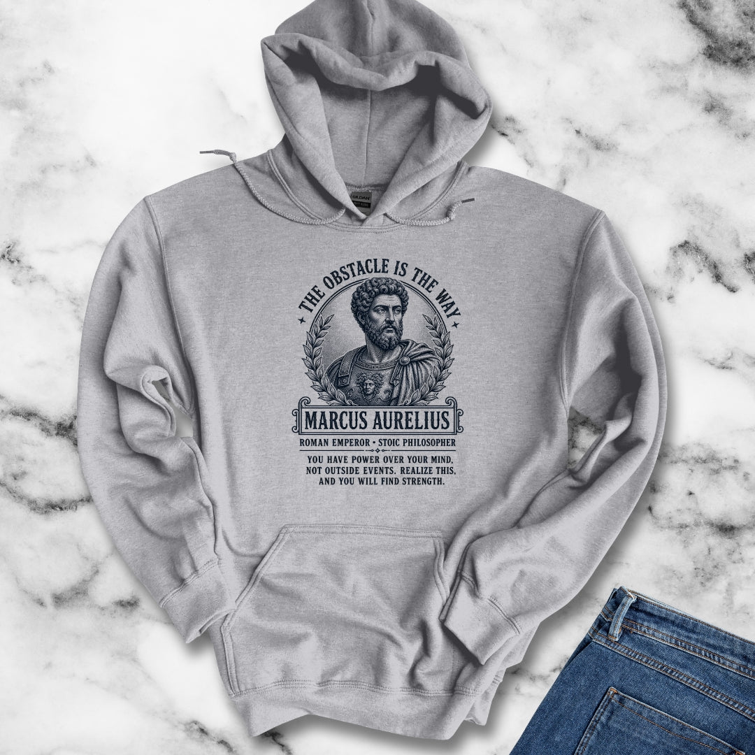 Aurelius Obstacle is the Way Light Hoodie