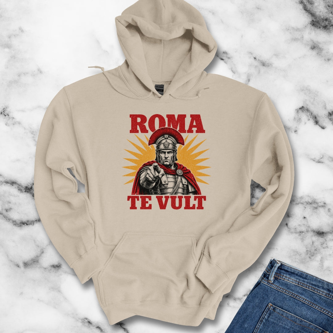 Roma Te Vult Rome Wants You Latin Hoodie