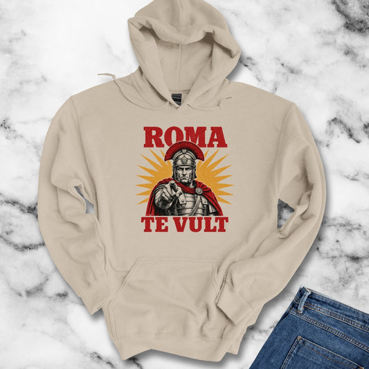 Roma Te Vult Rome Wants You Latin Hoodie
