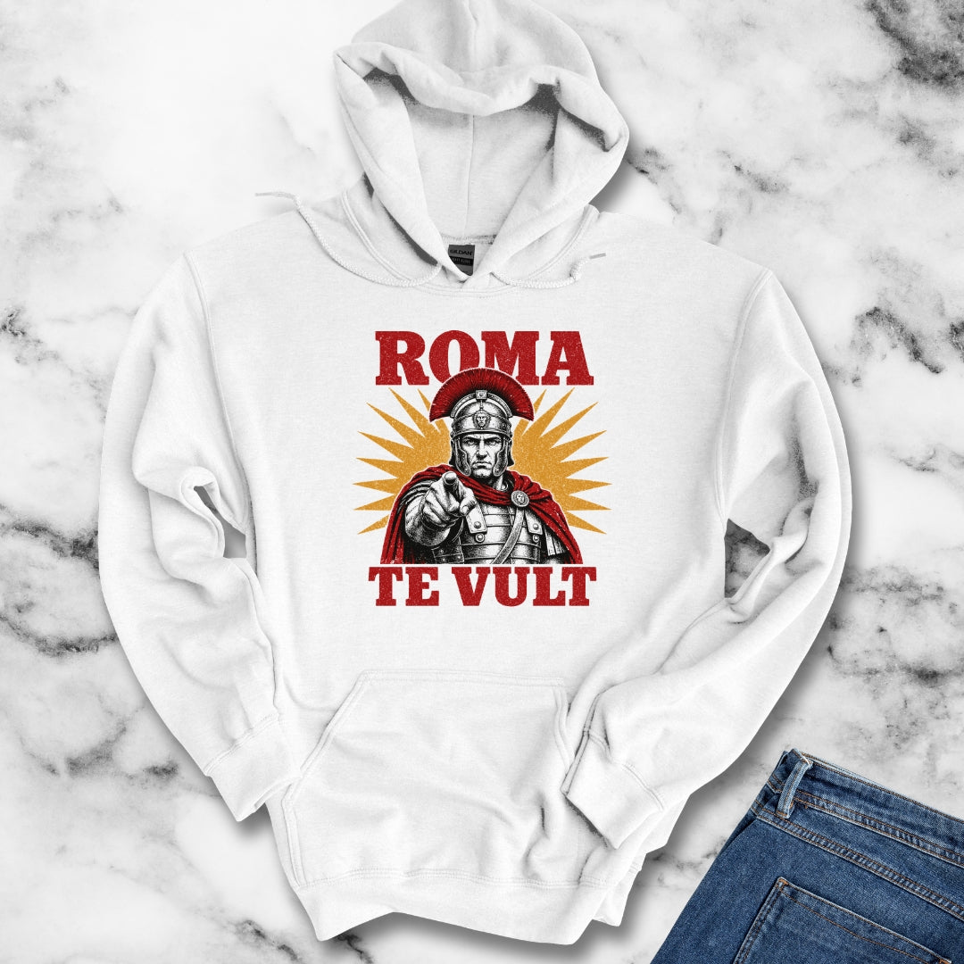 Roma Te Vult Rome Wants You Latin Hoodie