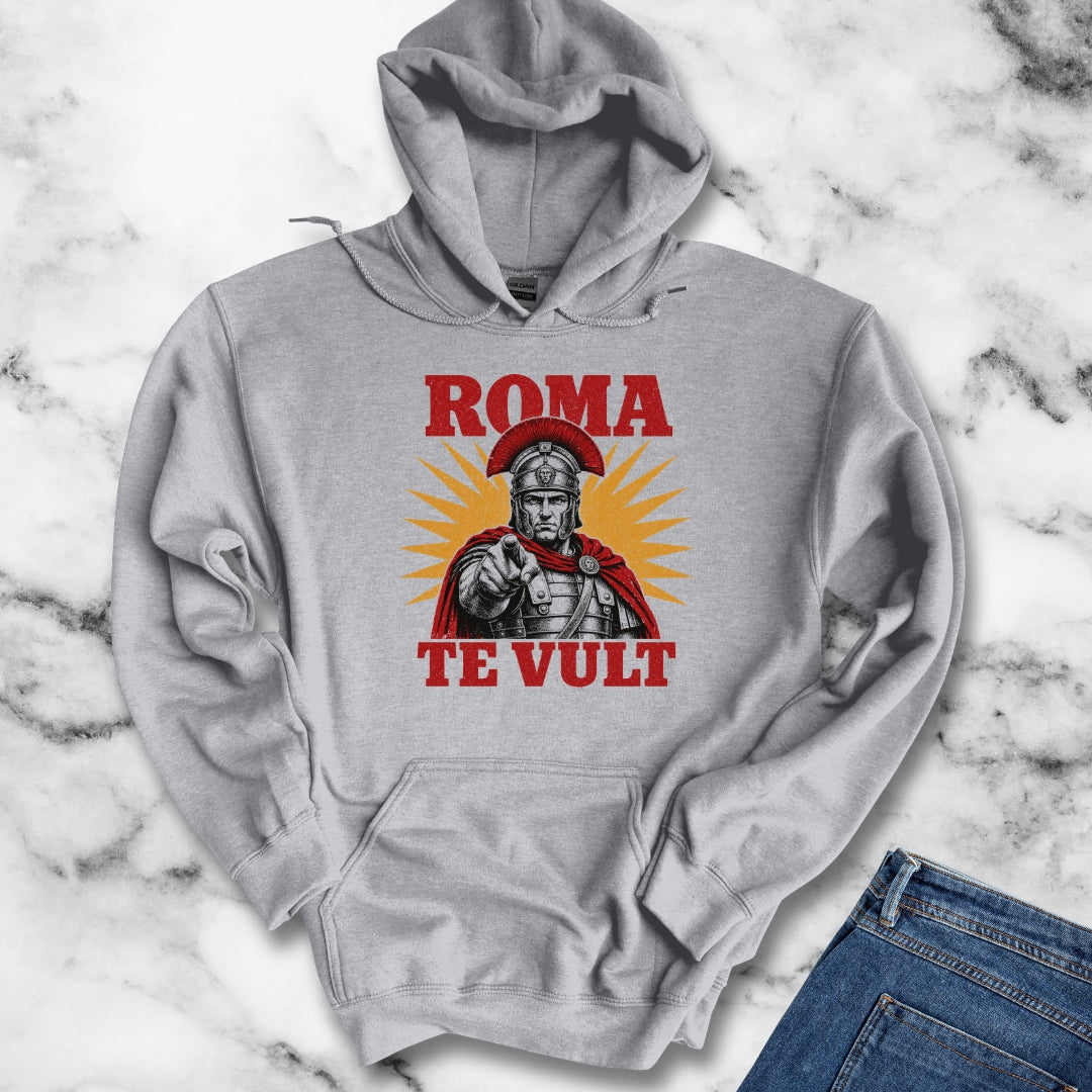 Roma Te Vult Rome Wants You Latin Hoodie