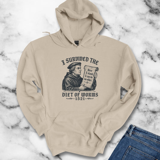 I Survived the Diet of Worms Hoodie