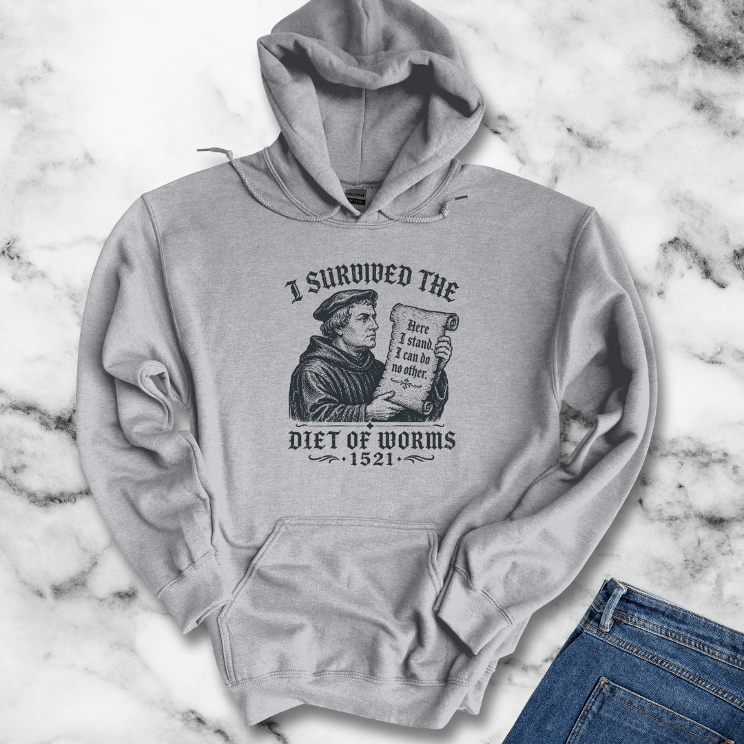 I Survived the Diet of Worms Hoodie
