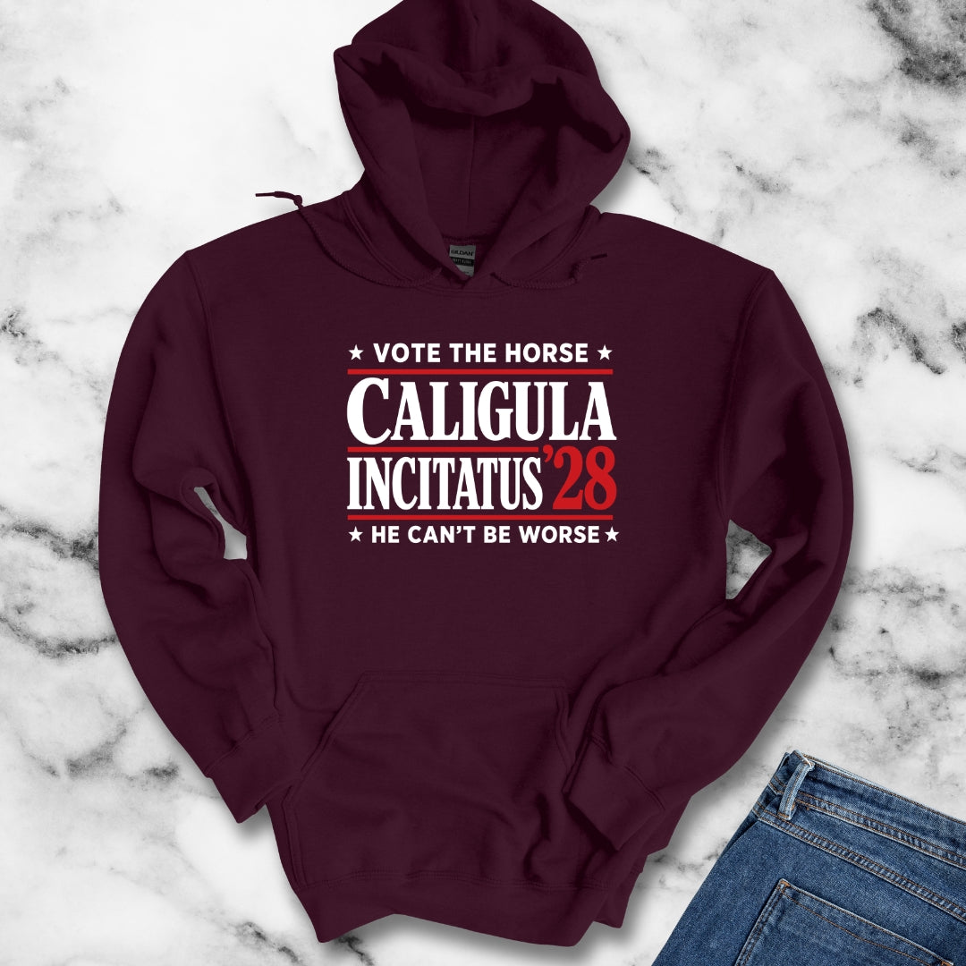 Caligula Incitatus Vote the Horse Hoodie