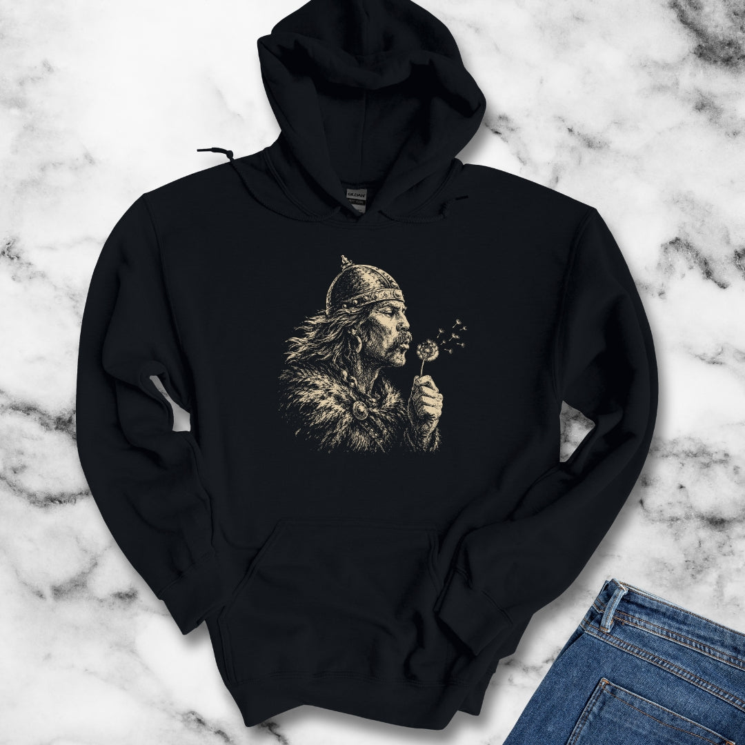 Attila the Hun Blowing a Dandelion Hoodie