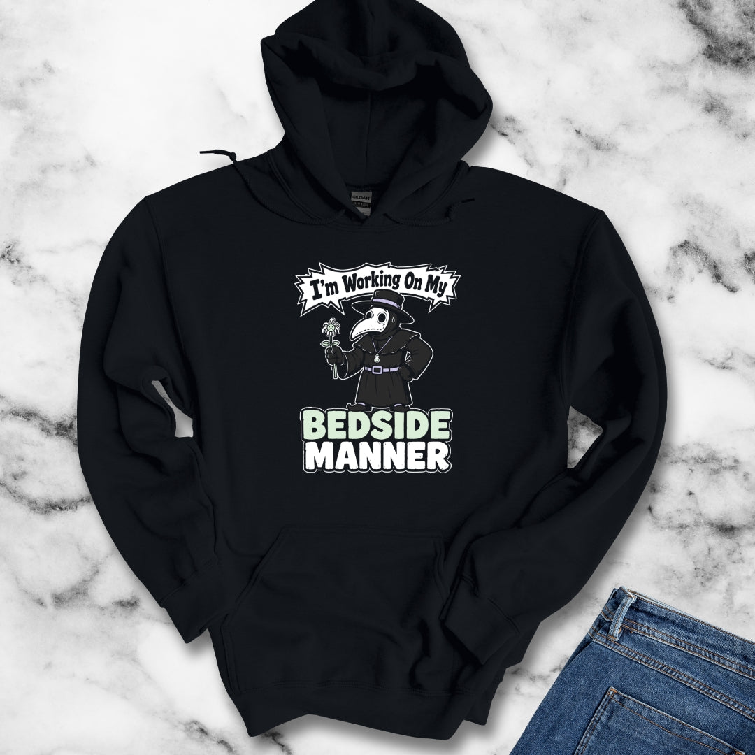 Plague Doctor Working on Bedside Manner Hoodie