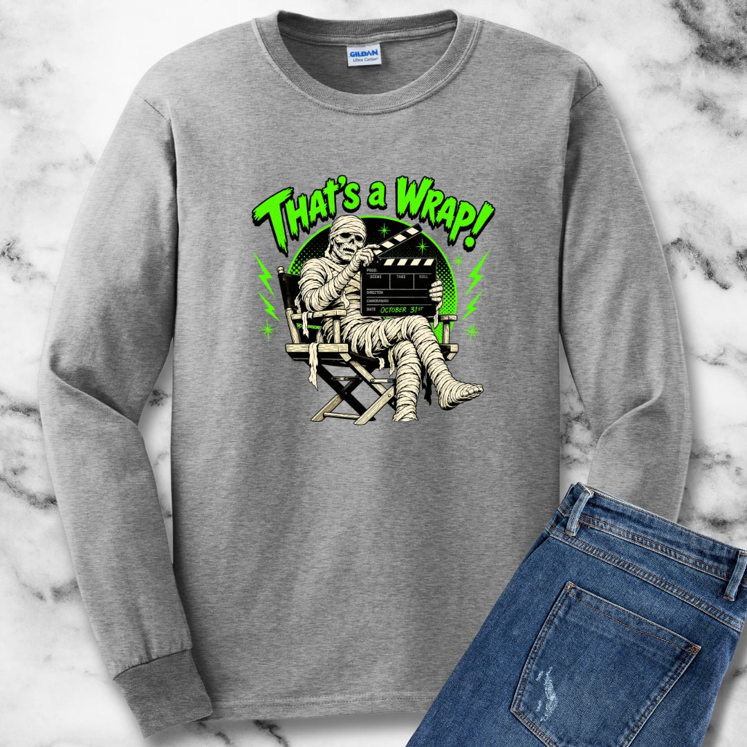 Mummie Director That's a Wrap Unisex Long Sleeve Tee