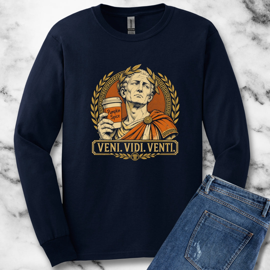Caesar Venti Pumpkin Spice Unisex Long Sleeve Tee