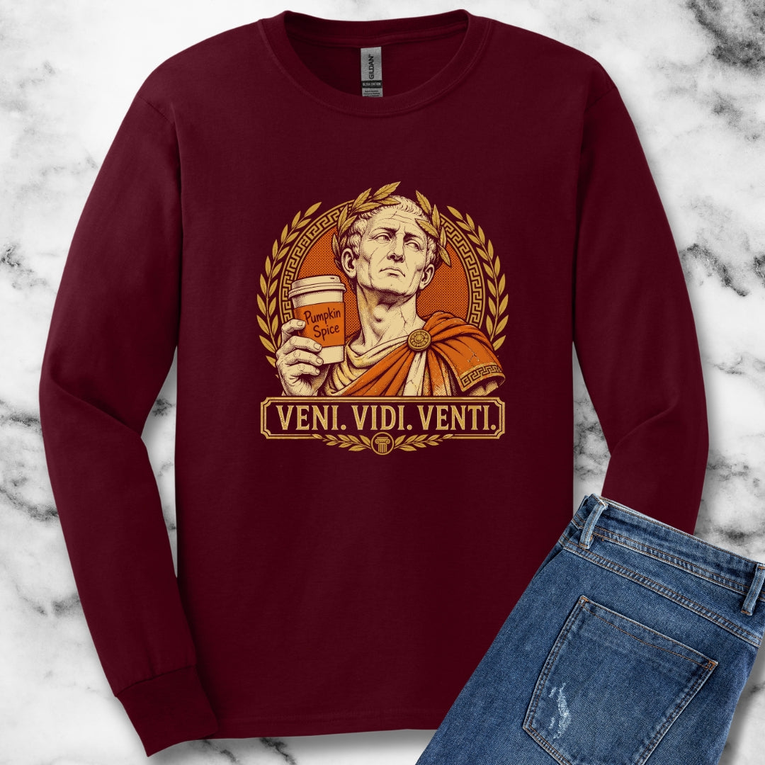Caesar Venti Pumpkin Spice Unisex Long Sleeve Tee