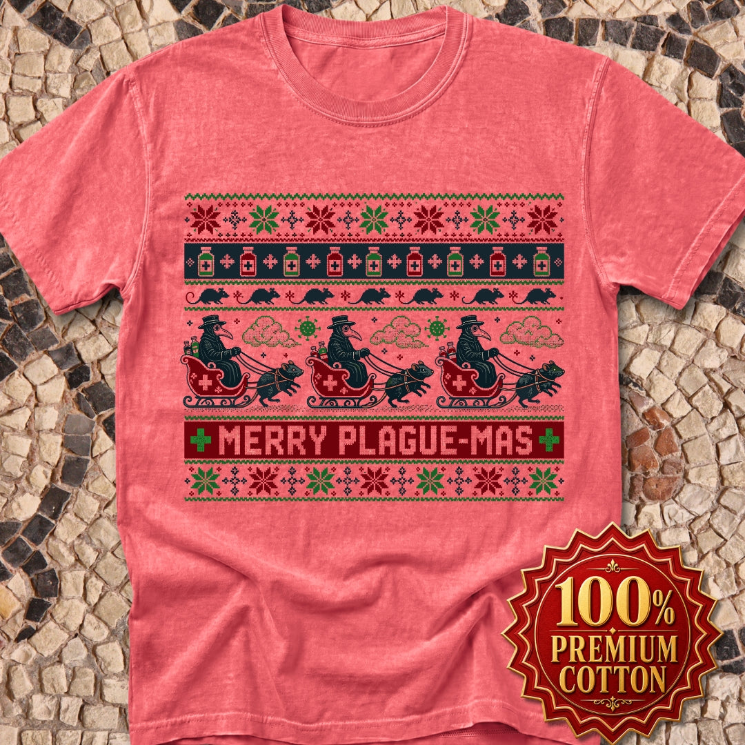 Ugly Sweater Style Merry Plaguemas Premium Tee