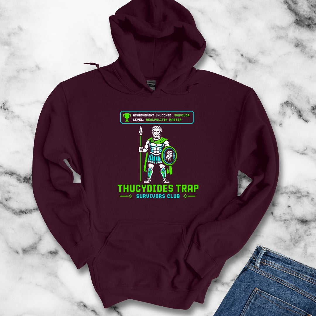 8 Bit Thucydides Trap Survivors Club Hoodie