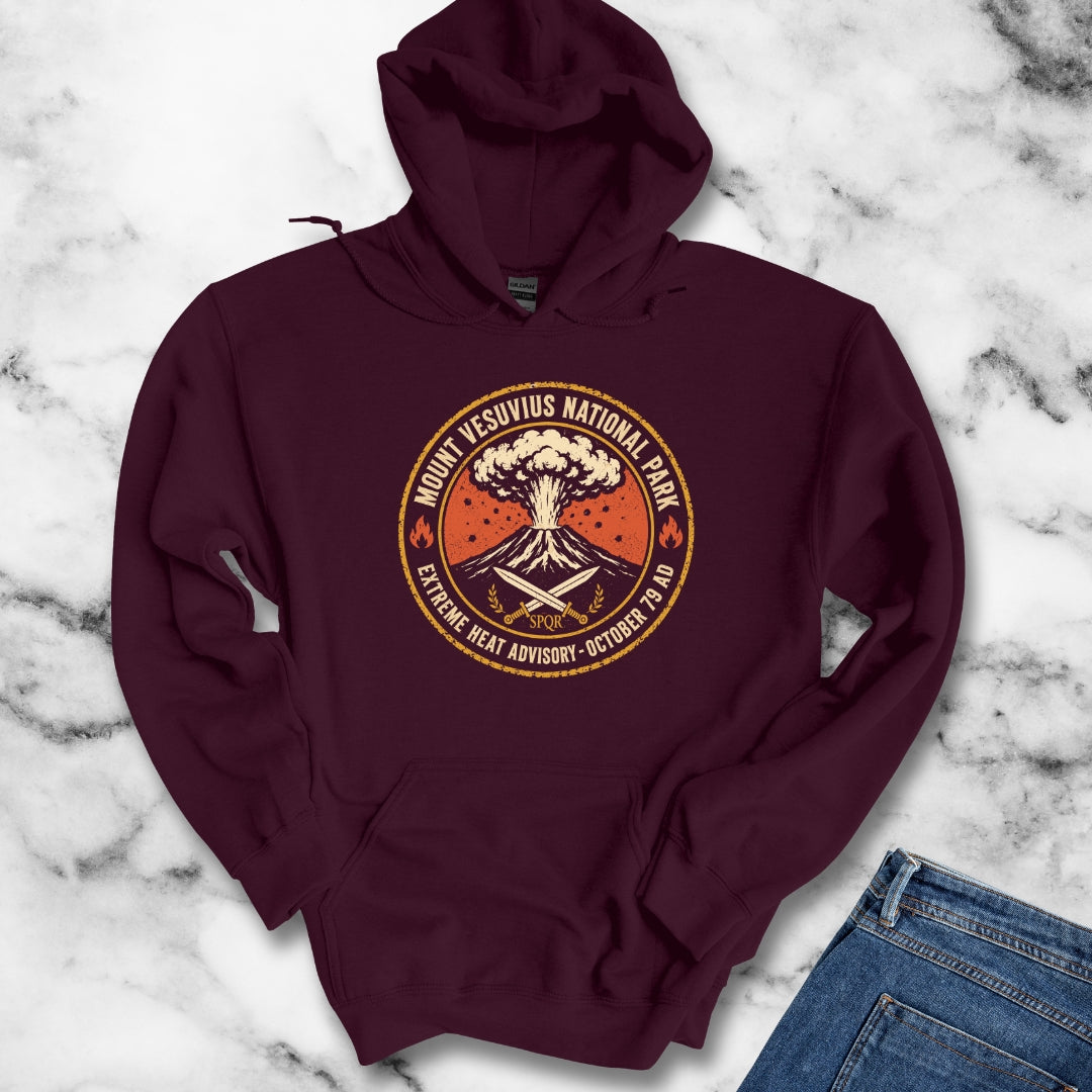 Mt Vesuvius Pompeii Heat Advisory Hoodie