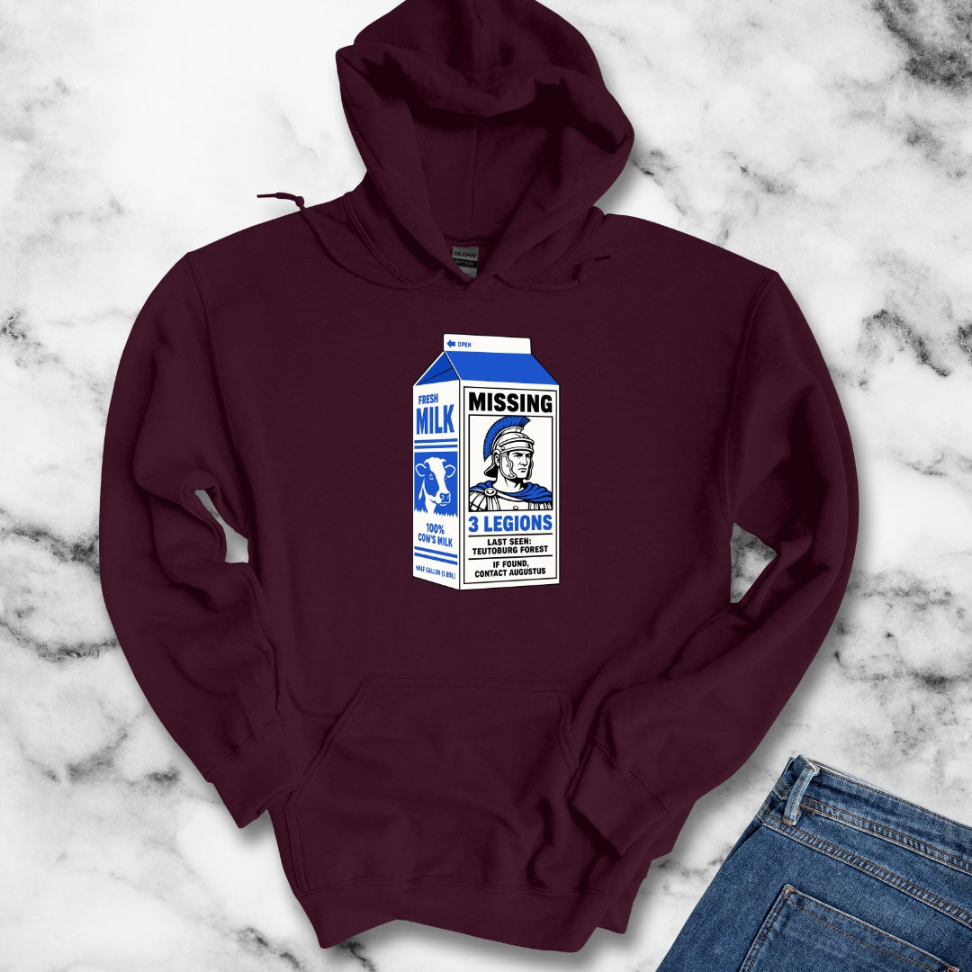 Milk Carton Teutoburg Forest Roman Legions Missing Hoodie