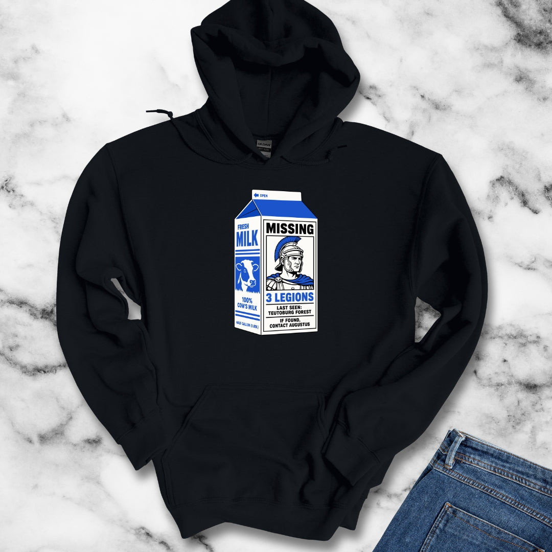 Milk Carton Teutoburg Forest Roman Legions Missing Hoodie