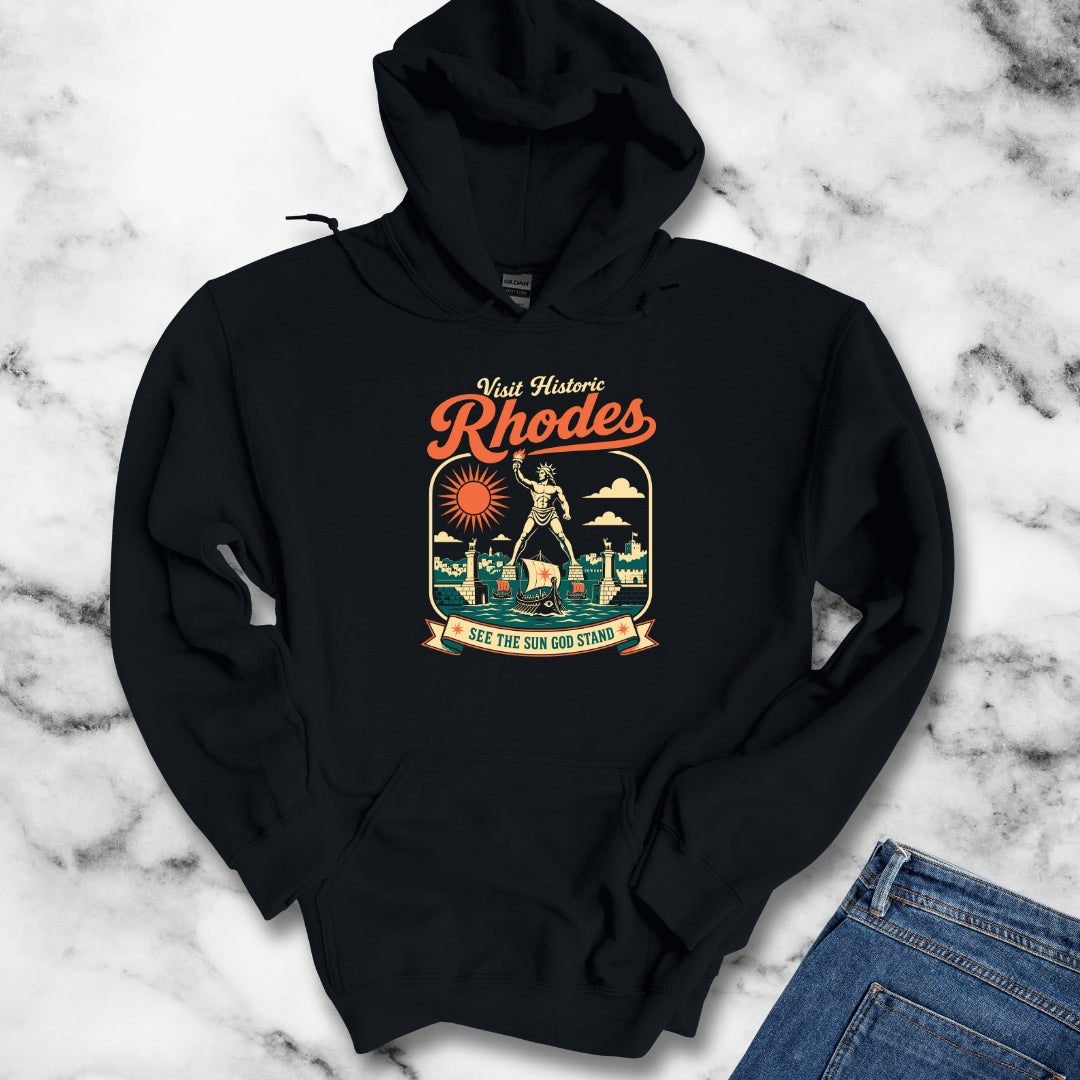 Colossus of Rhodes Visit Rhodes Hoodie