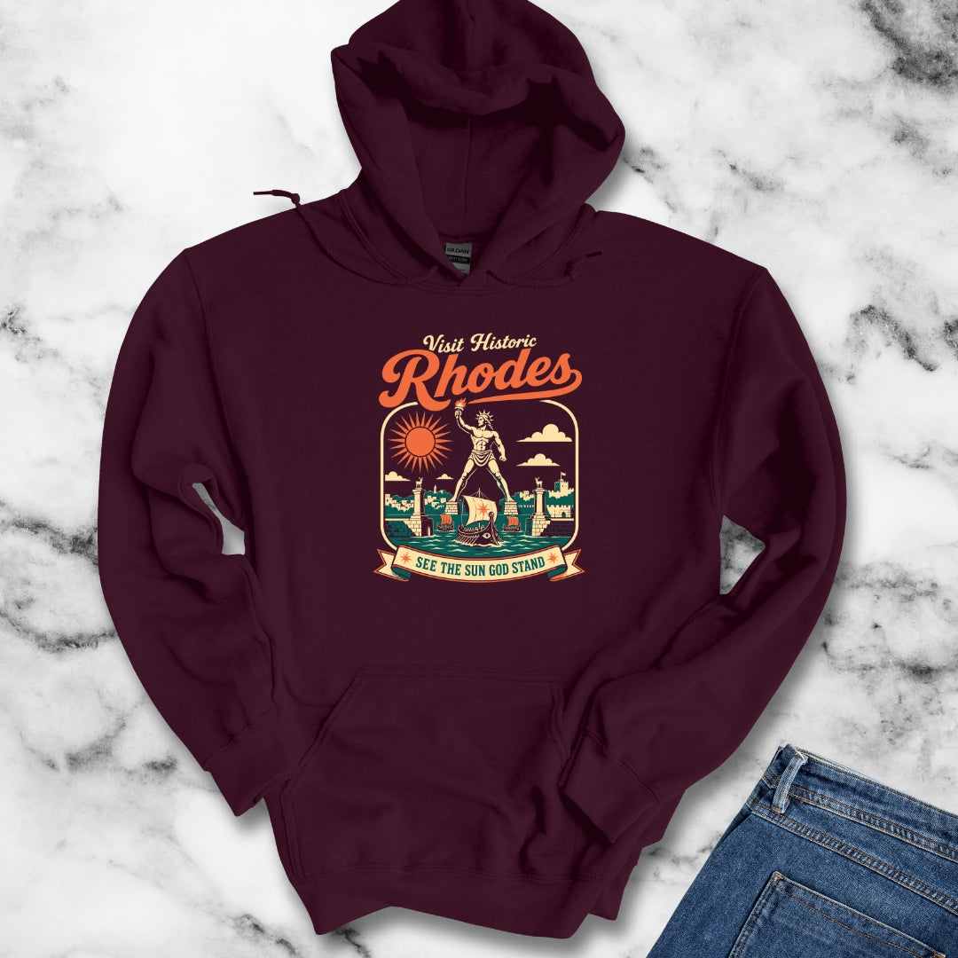 Colossus of Rhodes Visit Rhodes Hoodie