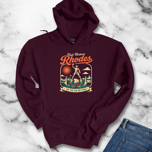 Colossus of Rhodes Visit Rhodes Hoodie