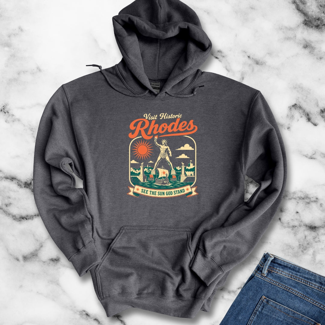 Colossus of Rhodes Visit Rhodes Hoodie