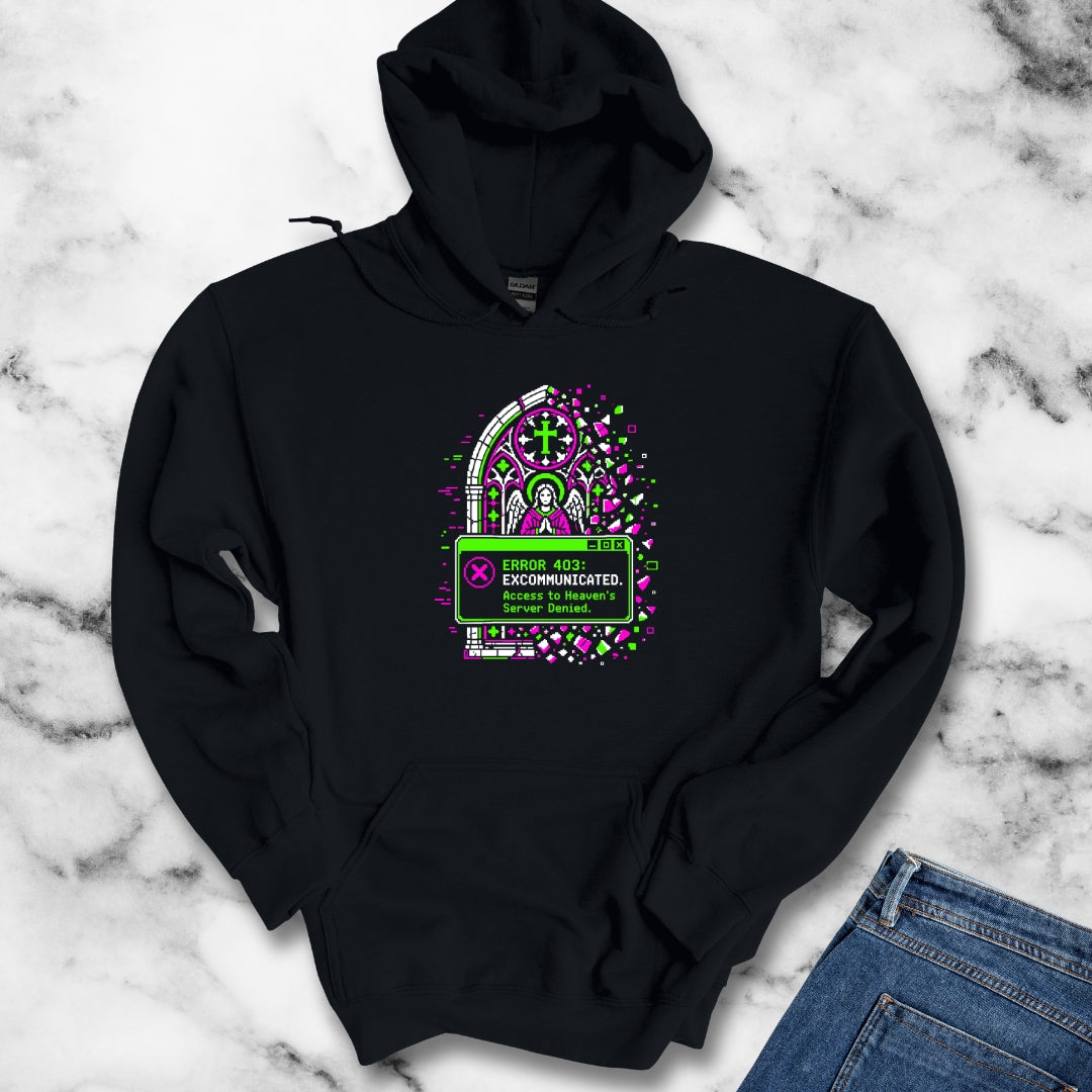Excommunication 8 Bit Error Hoodie
