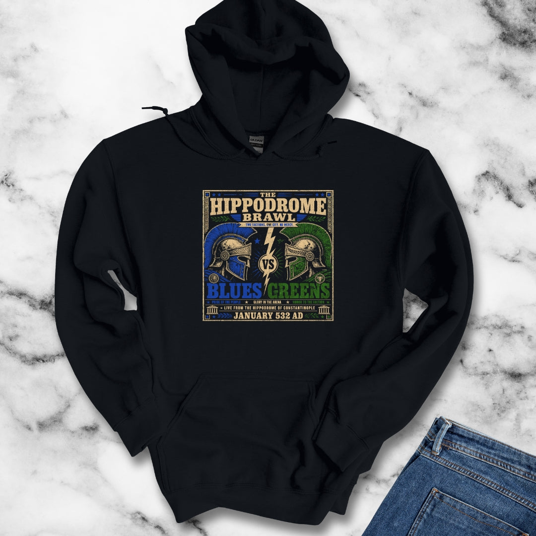 Nika Riots Blues vs Greens Hoodie