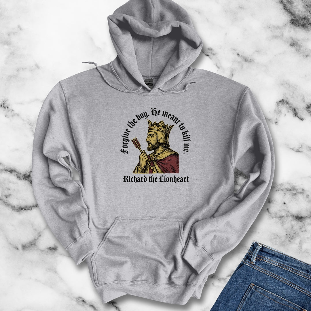 Forgive the Boy Richard the Lionheart Hoodie