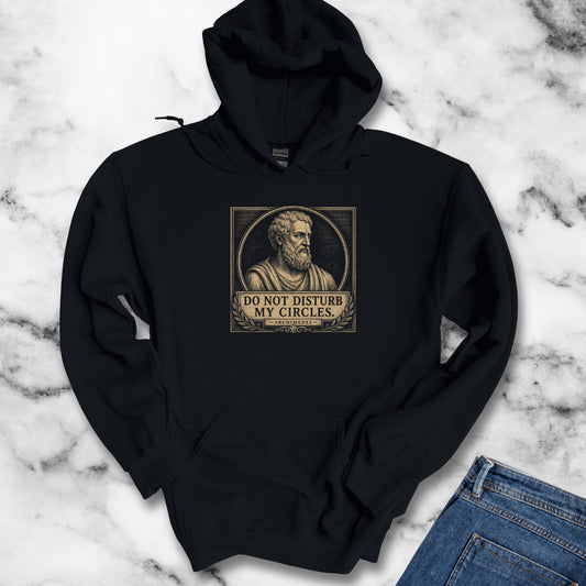 Do Not Disturb My Circles Archimedes Hoodie