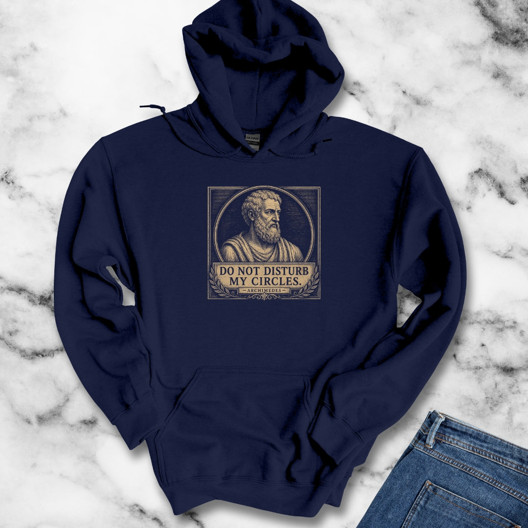 Do Not Disturb My Circles Archimedes Hoodie