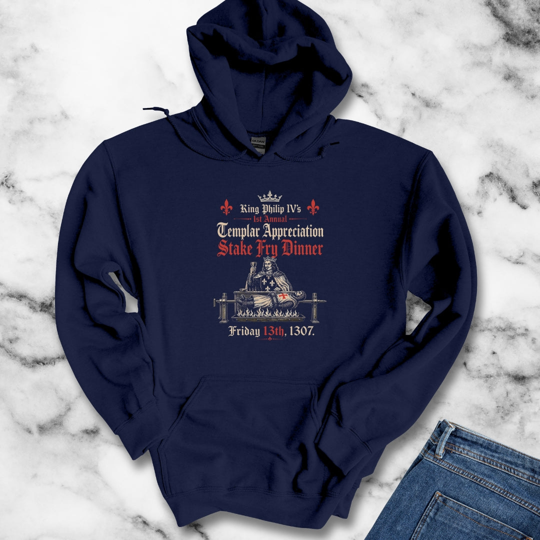 Templar Knights Stake Fry Dinner Hoodie