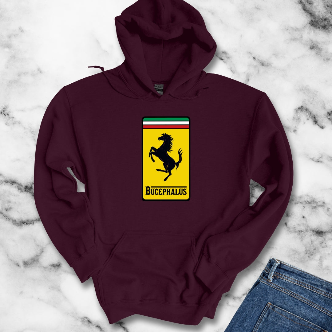 Bucephalus Race Car Logo Hoodie