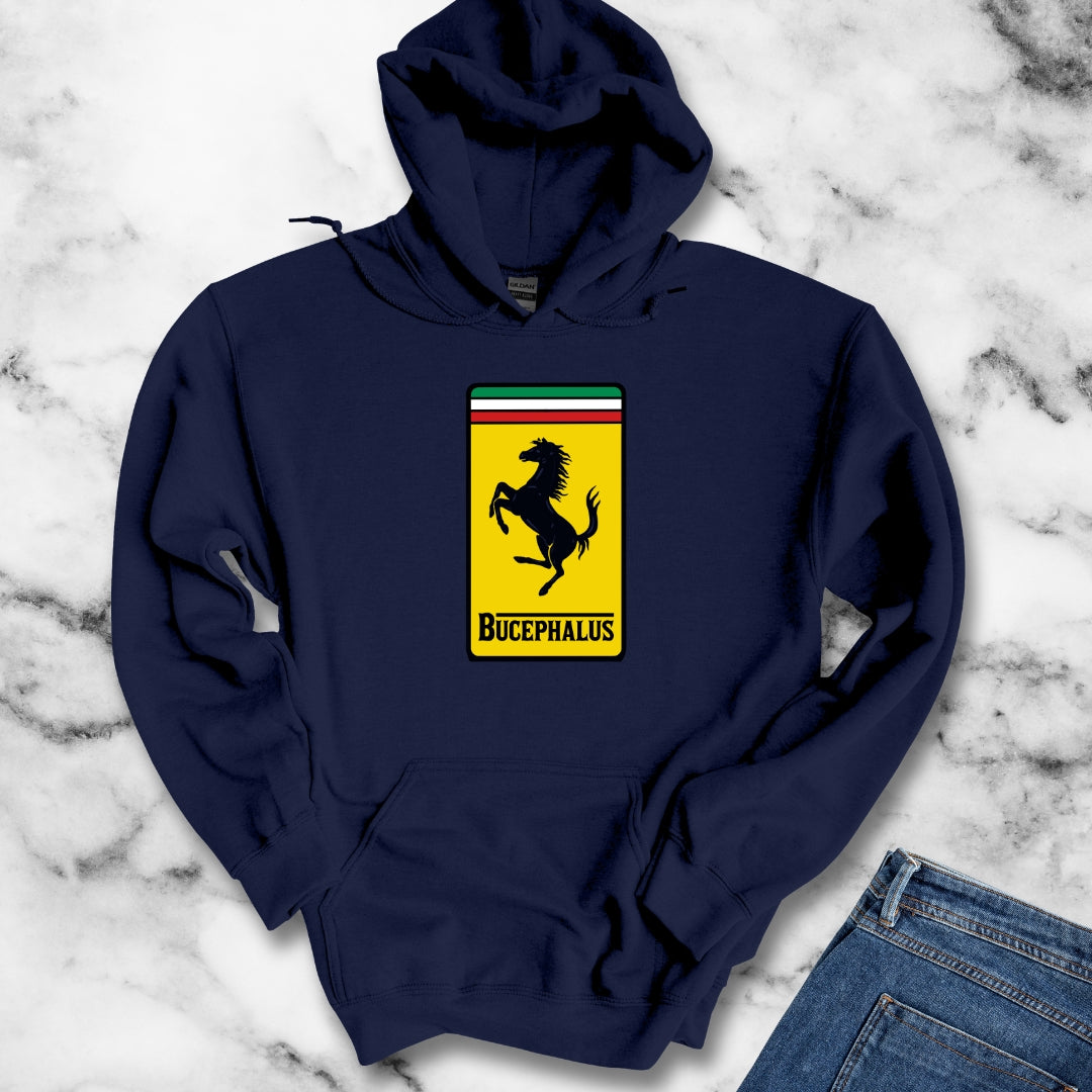 Bucephalus Race Car Logo Hoodie