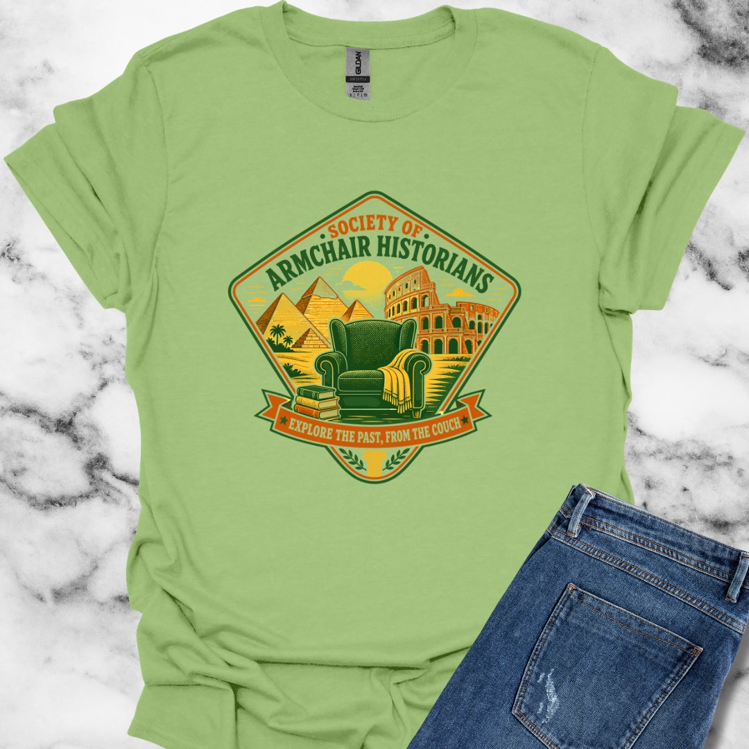 Society of Armchair Historians Badge Style T-Shirt