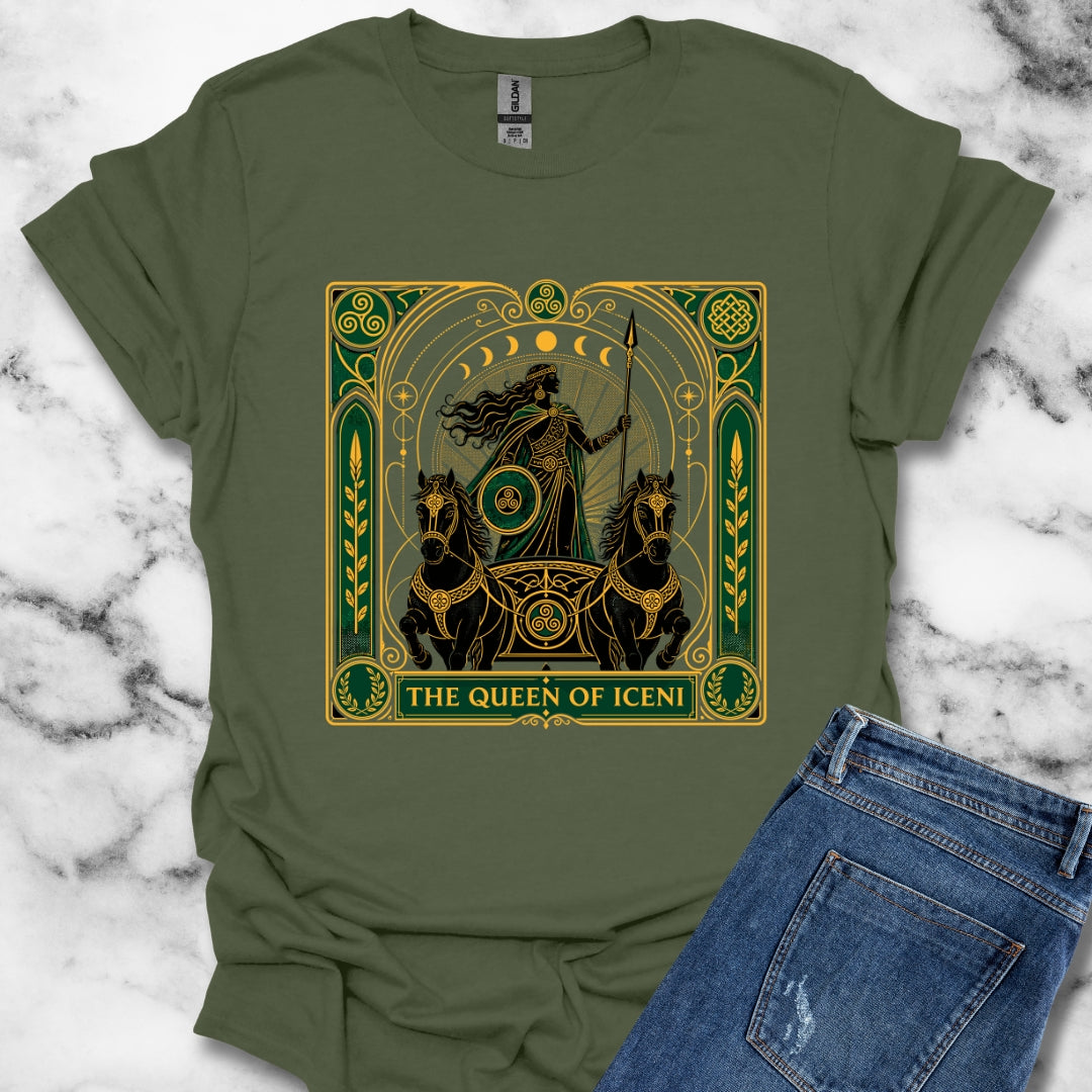 Boudica Queen of Iceni Tarot T-Shirt