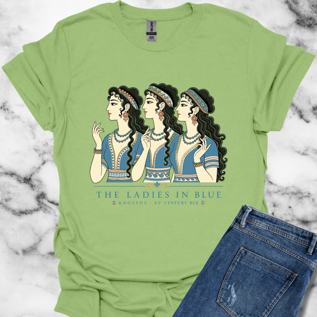 Knossos Minoan Ladies in Blue T-Shirt