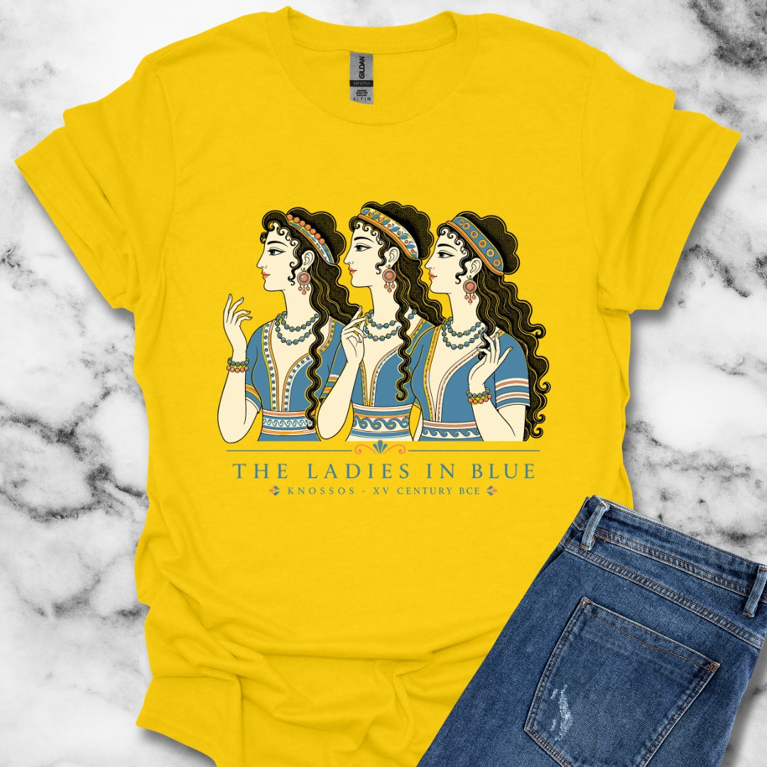 Knossos Minoan Ladies in Blue T-Shirt