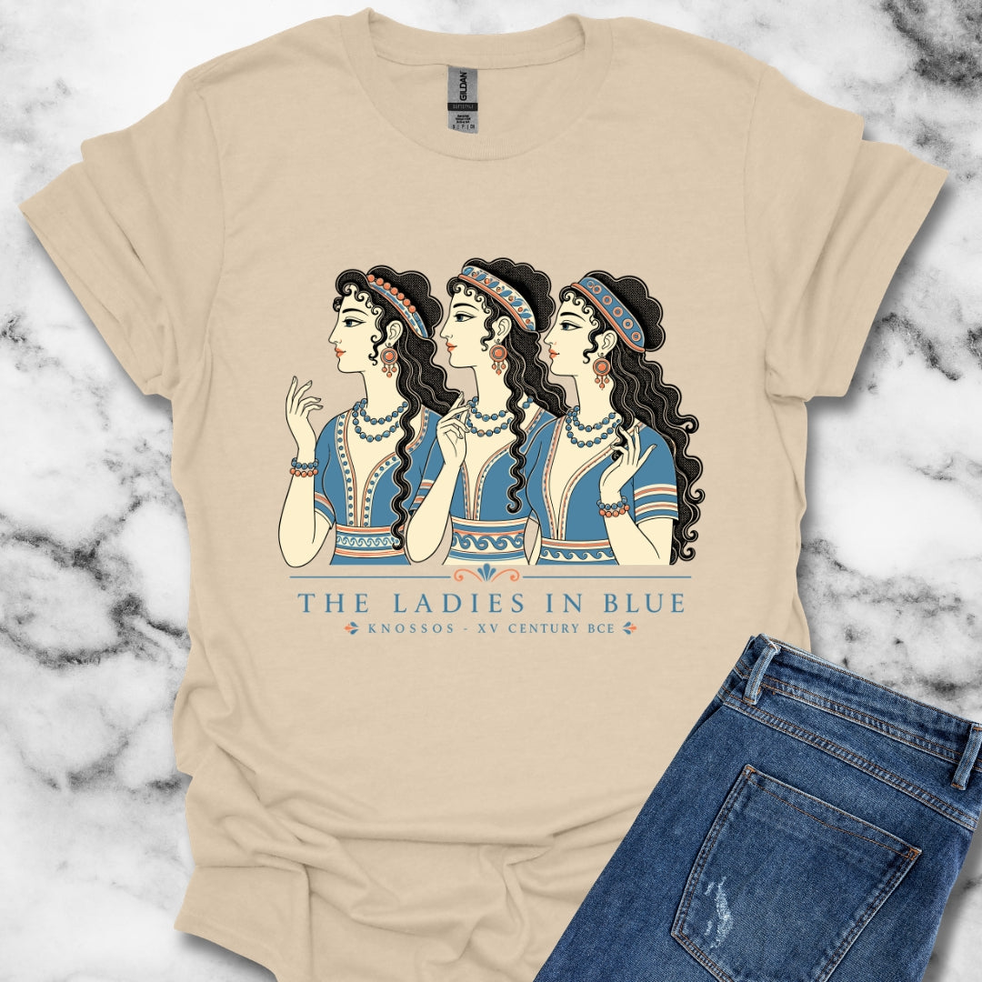 Knossos Minoan Ladies in Blue T-Shirt