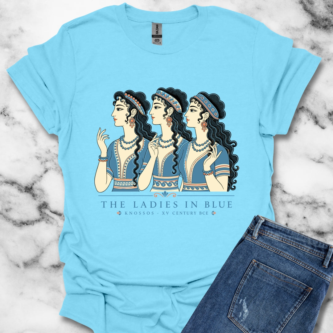 Knossos Minoan Ladies in Blue T-Shirt