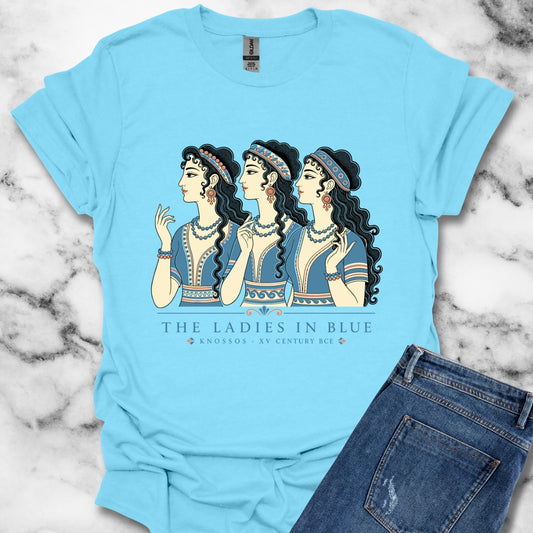 Knossos Minoan Ladies in Blue T-Shirt