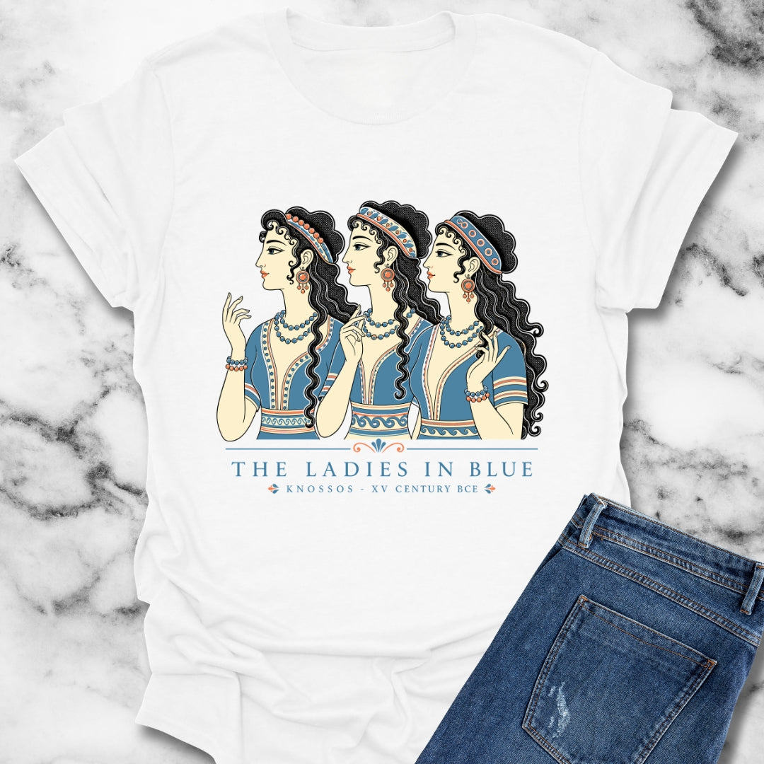 Knossos Minoan Ladies in Blue T-Shirt