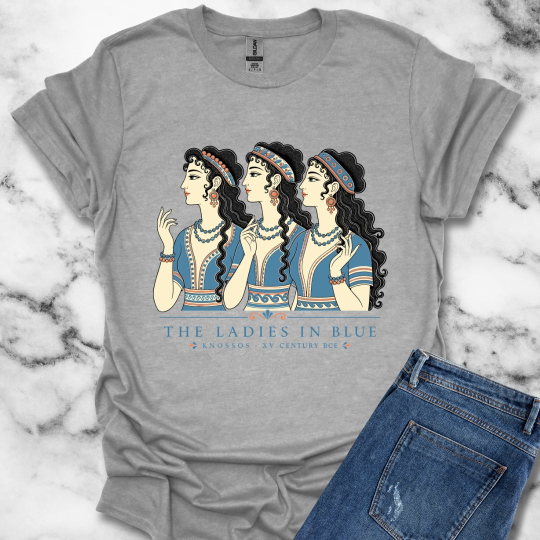 Knossos Minoan Ladies in Blue T-Shirt