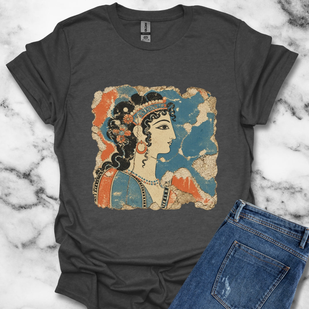 Knossos Minoan Blue Lady Fresco T-Shirt